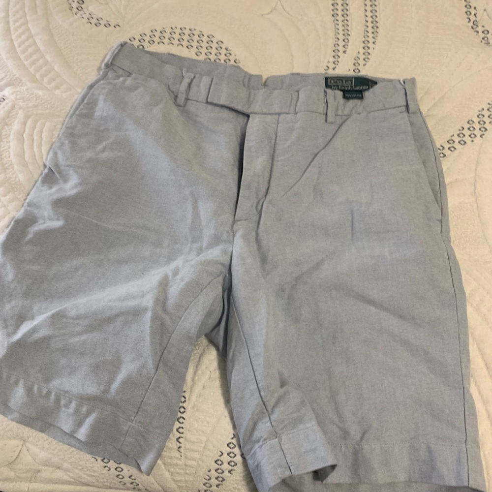 Linen polo shorts size 32